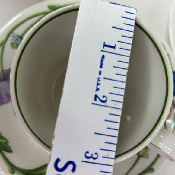 Villeroy & Boch Amapola Espresso Tea Cup & Saucer Set Of 2 Floral Poppy - Picture 15 of 15